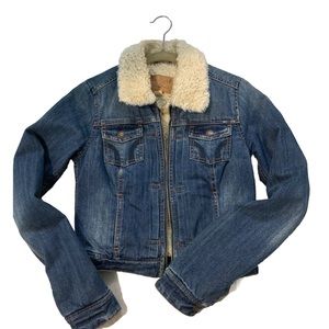 Hollister Sherpa lined Jean jacket small
